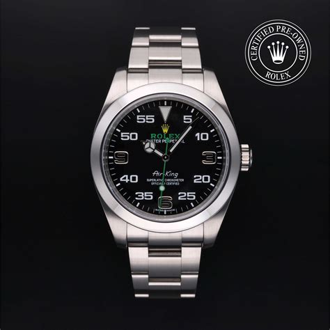 rolex certified pre-owned air-king 40 mm|air king rolex price.